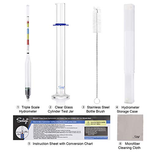 Triple Scale Hydrometer and Glass Test Jar U2570
