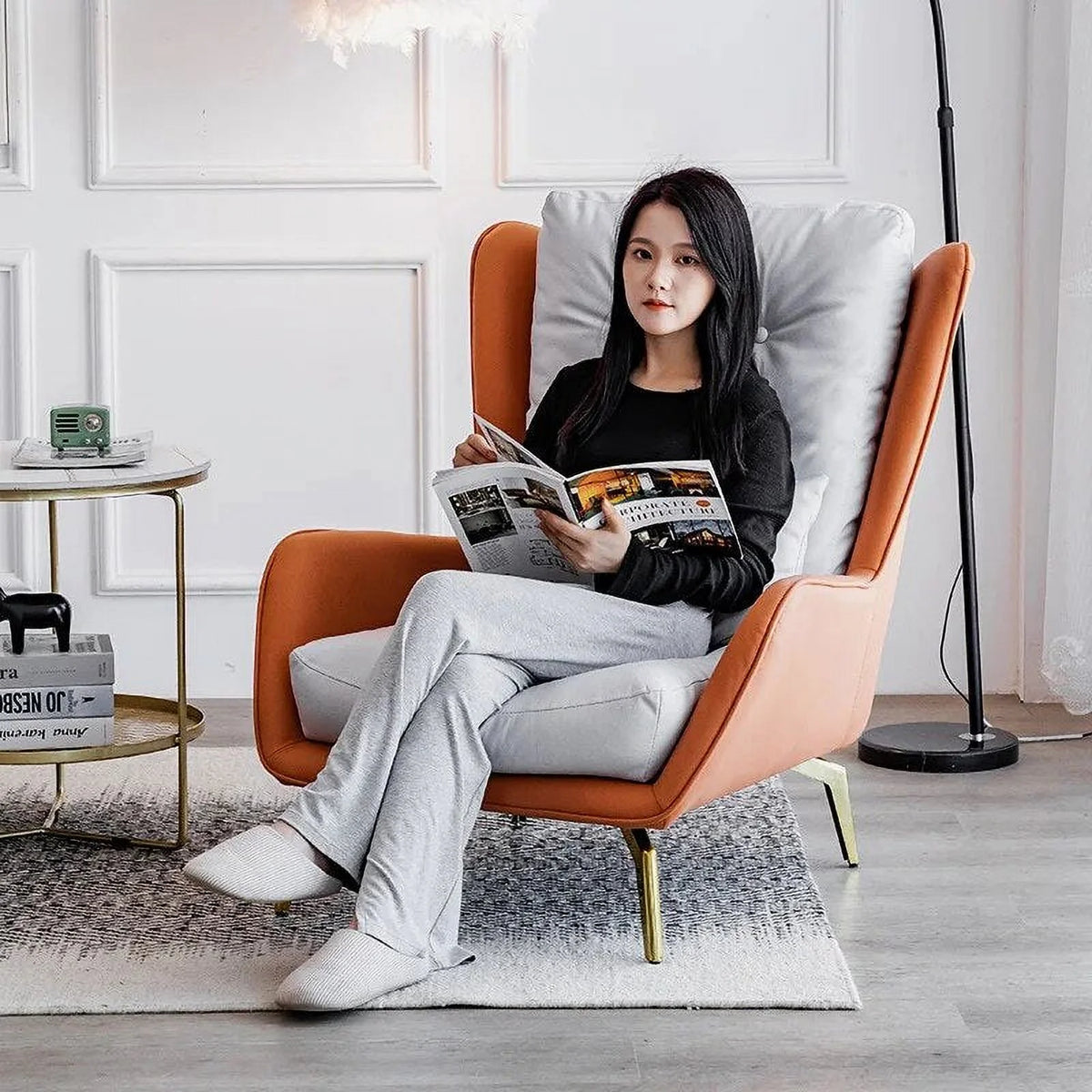 Leather Lounge Chair S804708