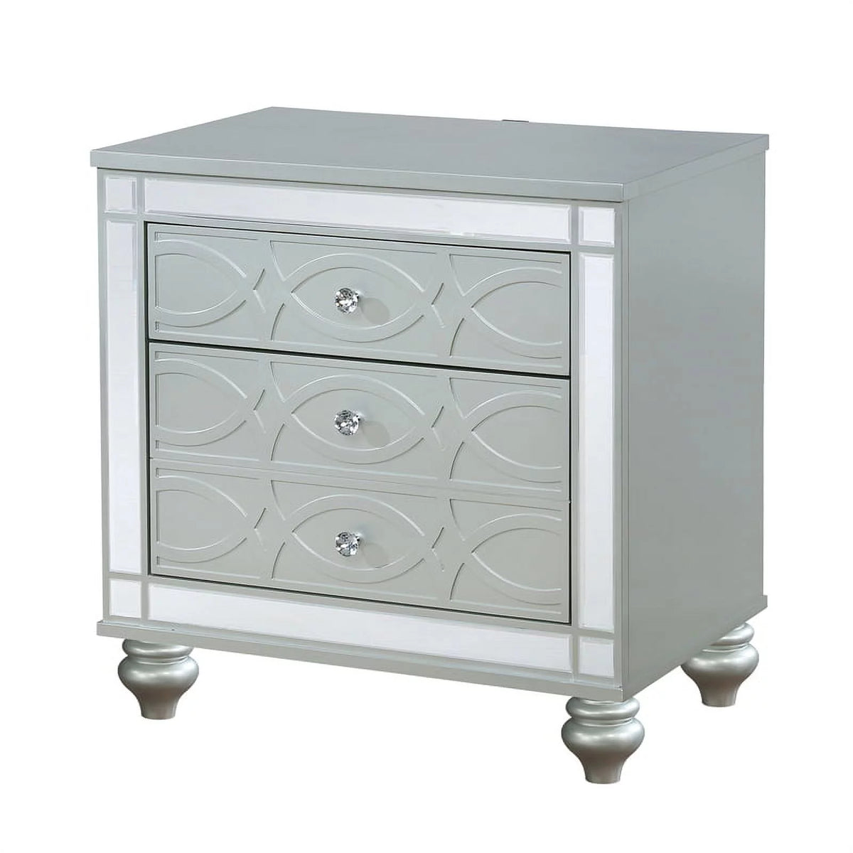 4-piece Eastern King Bedroom Set with LED Lighting R168