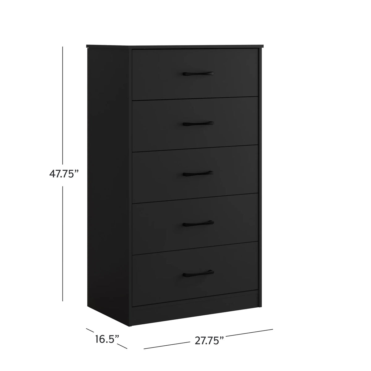 White 5 Drawer Dresser H2943