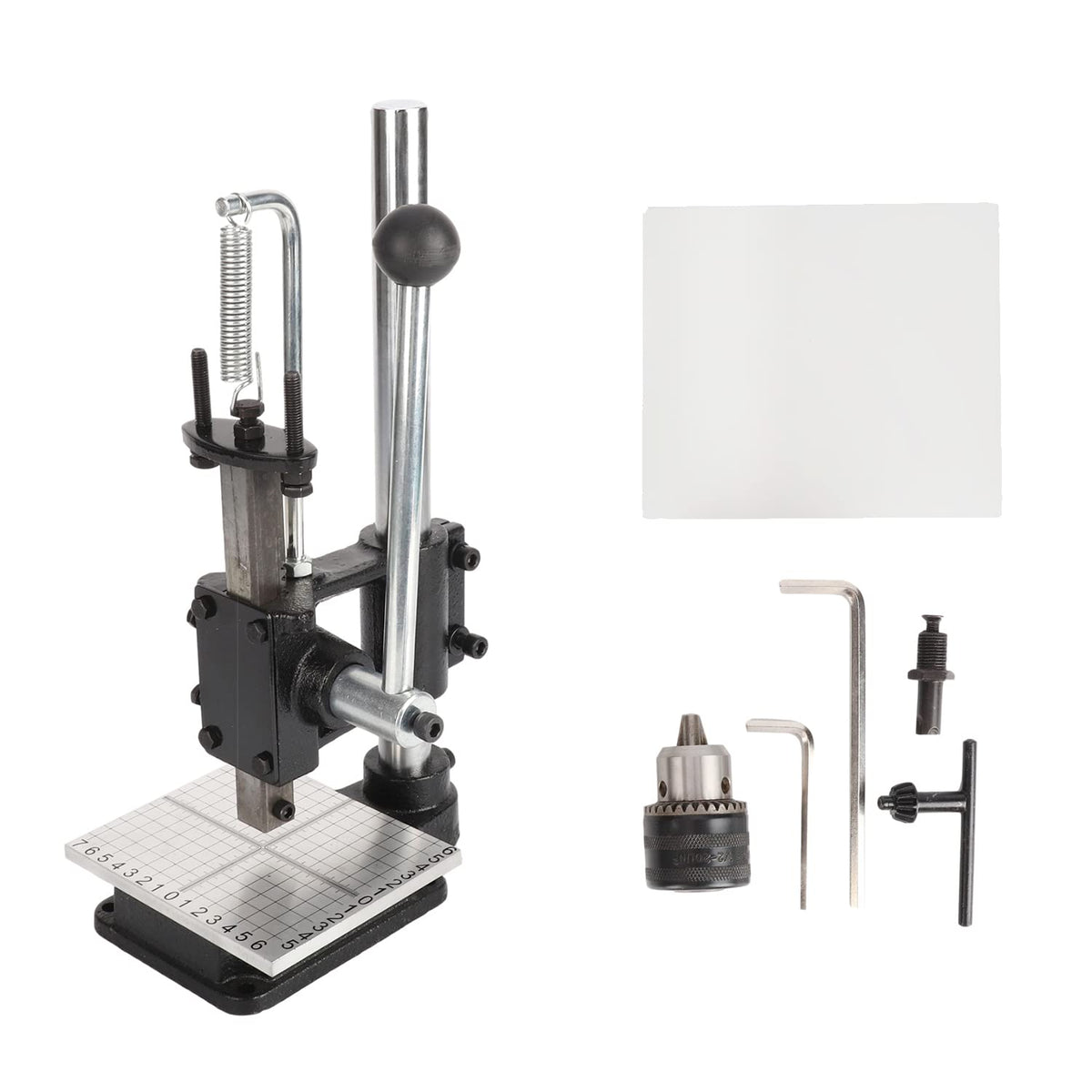 Leather Hole Puncher with Aluminum Plate with Scale Table I379