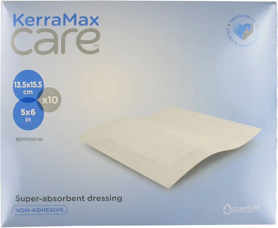 5"x6" Super Absorbent Wound Dressing, Box of 10 E603958