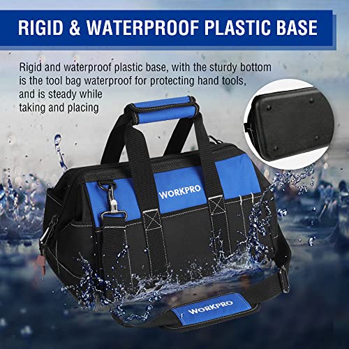 16-inch Wide Mouth Tool Bag with Water Proof Molded Base C671782