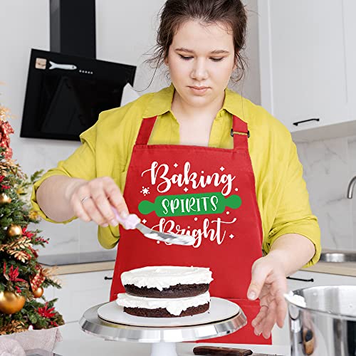 Christmas Baking Apron with 2 Pockets L810