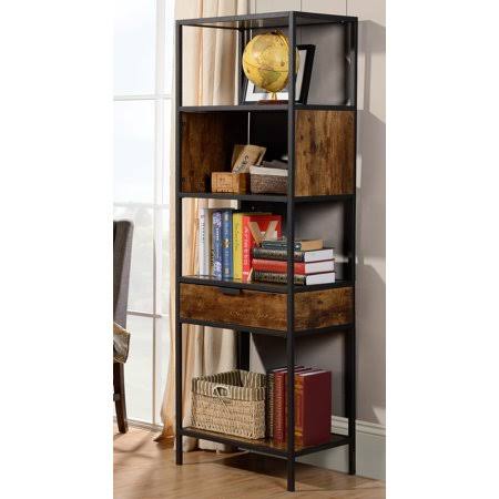 Brown Display Cabinet with Drawer W187584