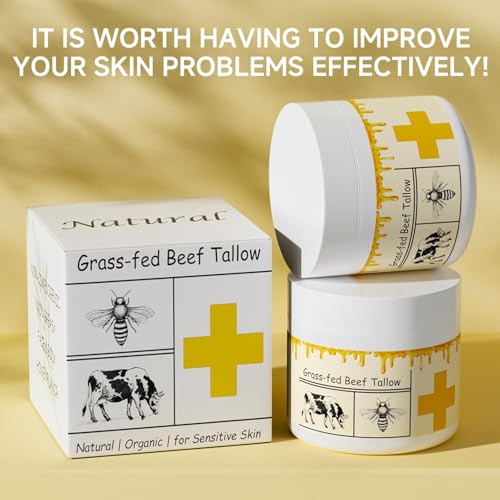 Grass Fed Whipped Beef Tallow Balm, 2 packs Y6579