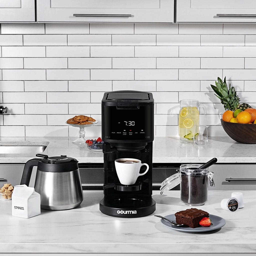 Single Serve + 12 Cup Drip Coffee Maker Thermal Carafe U4926
