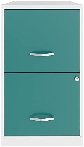 18in 2 Drawer Metal File Cabinet Teal G316