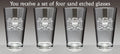 Irish Coat of Arms Pint Glasses C429