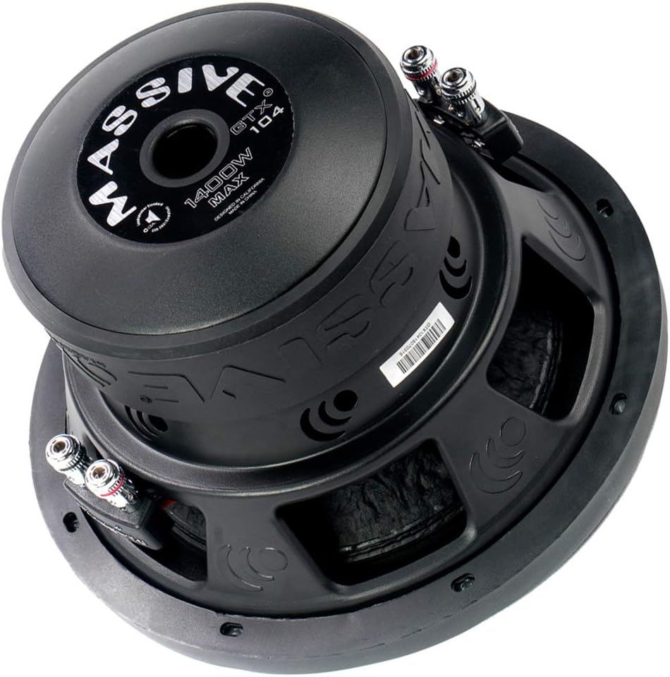10 Inch Car Audio Subwoofer, 700 Watt RMS, Dual 2 Ohm A1875