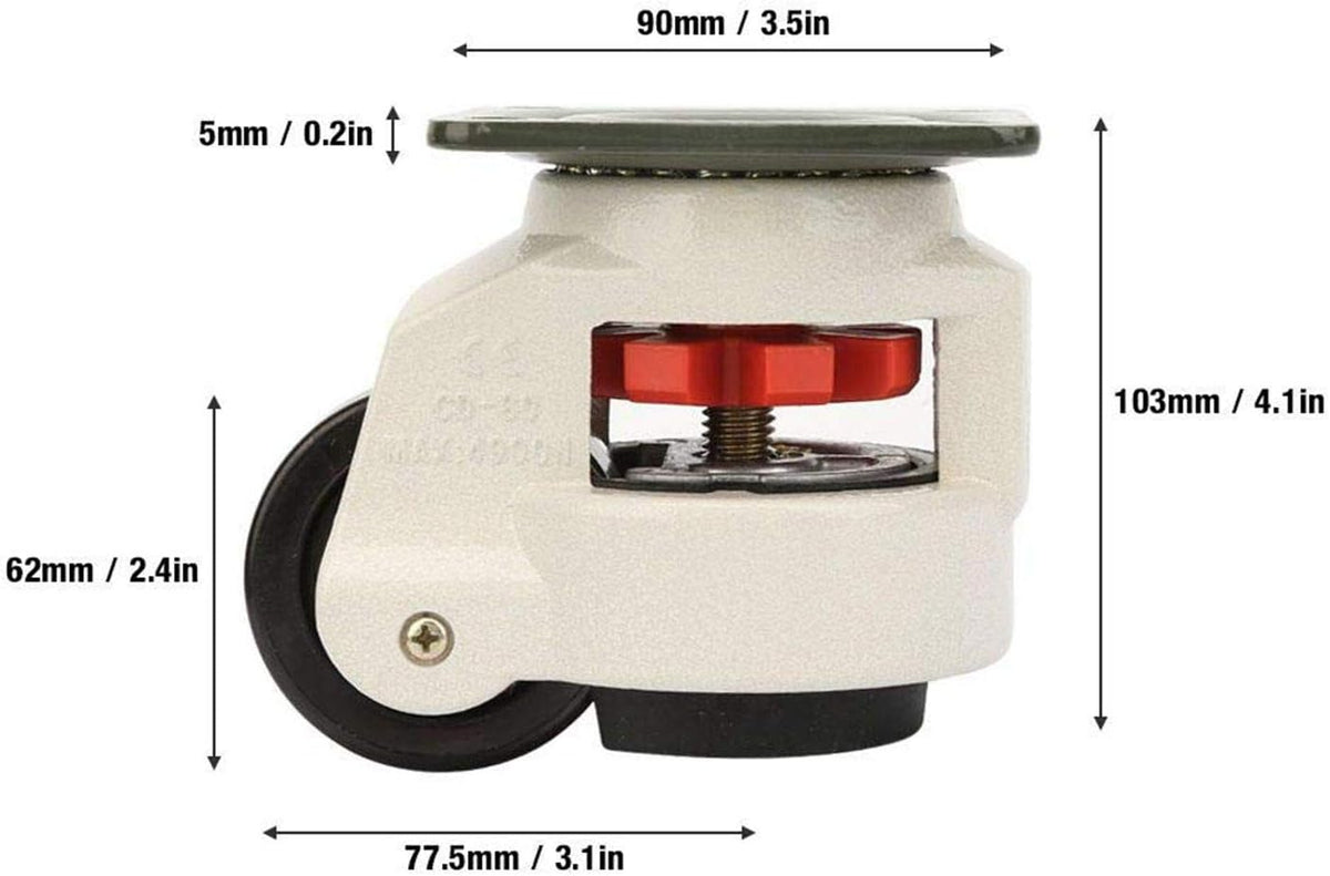 4 Pack Retractable Leveling Casters Set N631687