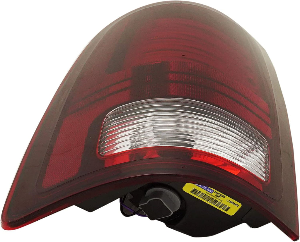 Tail Light Compatible with 2013-2018 Ram 1500 and 2017-2018 Ram 2500 Clear & Red Lens Black Interior LED With bulbs Driver Side H200659