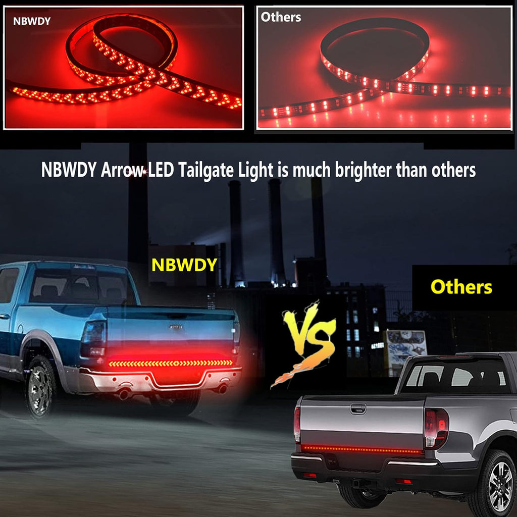 48in Waterproof 5-Row Truck Tailgate Light Bar Y8615