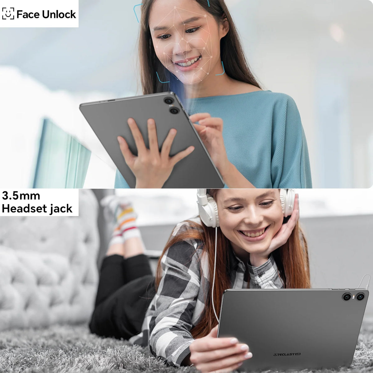 10 inch Android 14 Tablet 10GB RAM 128GB ROM Octa Core HD Bluetooth 5.4 Dual Camera L798618