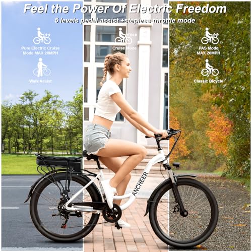26" 48V 500Wh Electric Bike with Removable Battery E899219