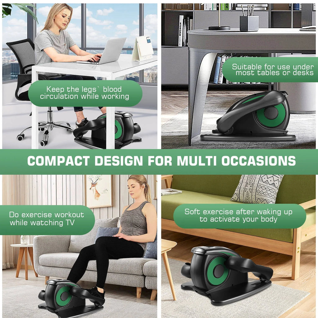 Under Desk Elliptical Machine with LCD Monitor Q53076