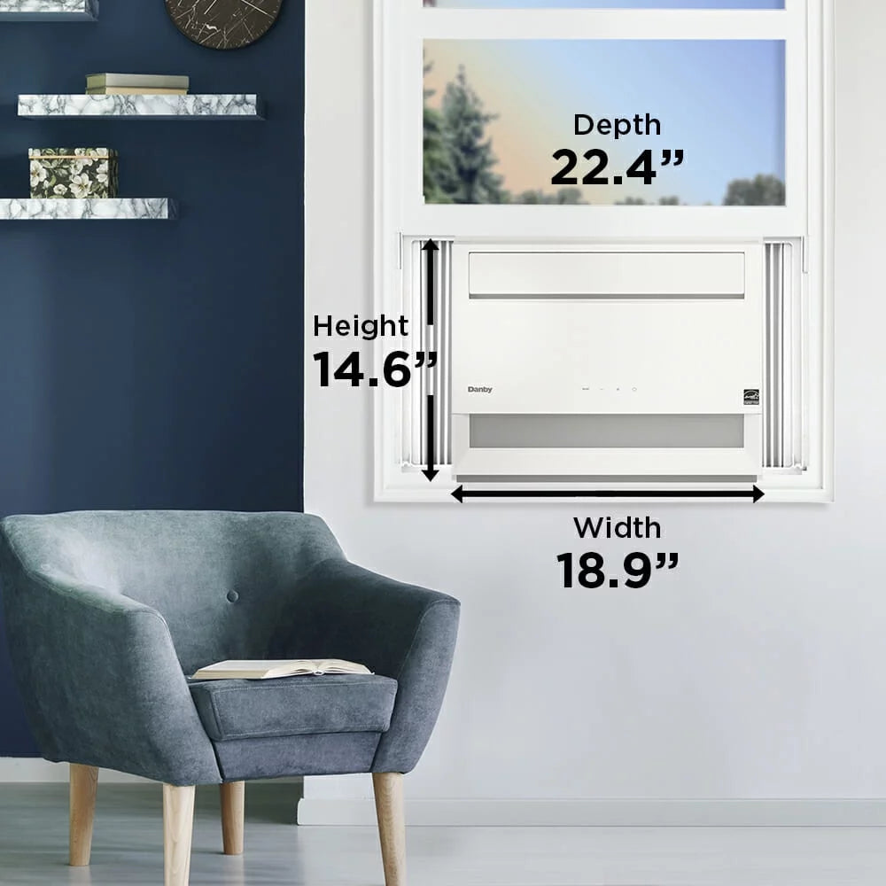 12,000 BTU White Window AC R1480