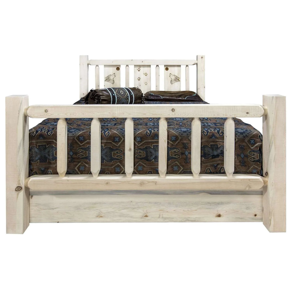 Solid Wood Queen Storage Bed P81759
