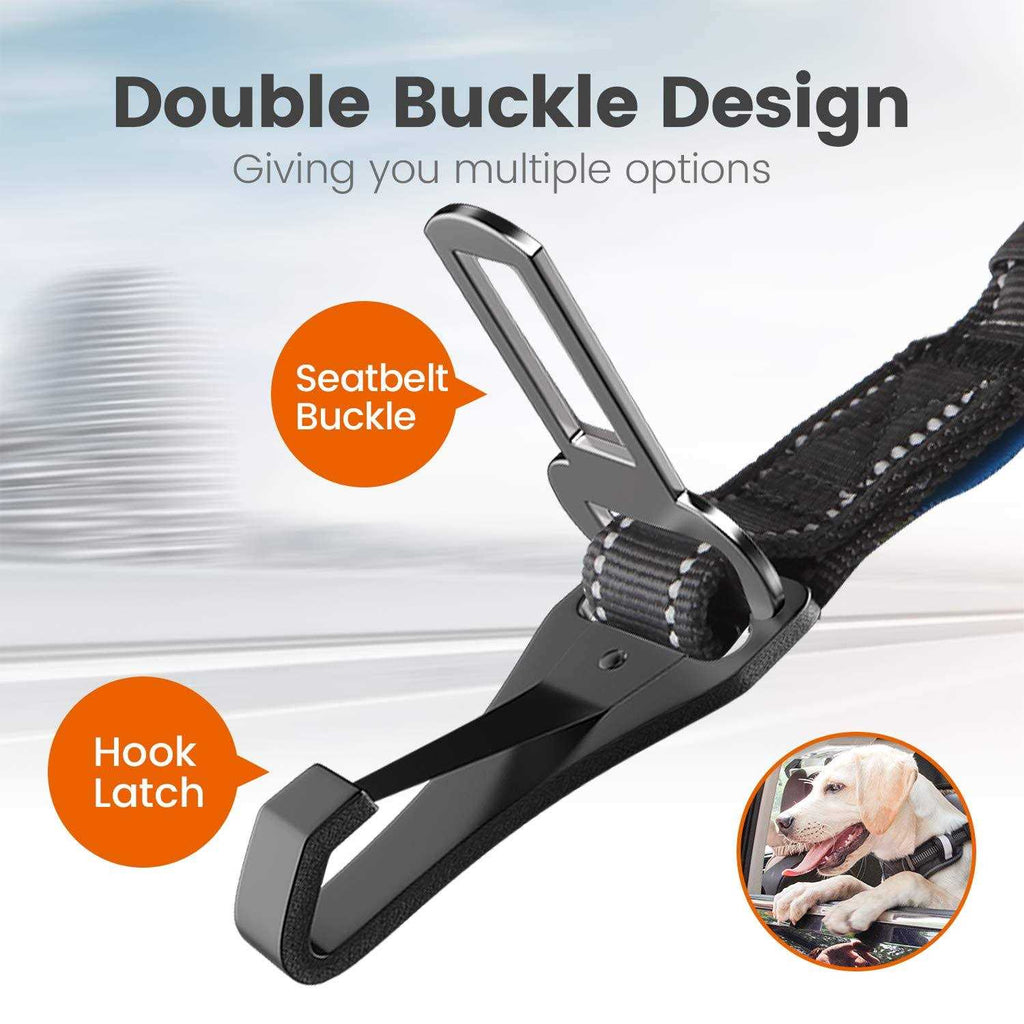 Dog Seat Belt Car Harness Reflective Bungee E811