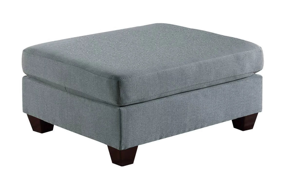 Grey Linen Like Fabric 6Pc Modular Sectional I7814