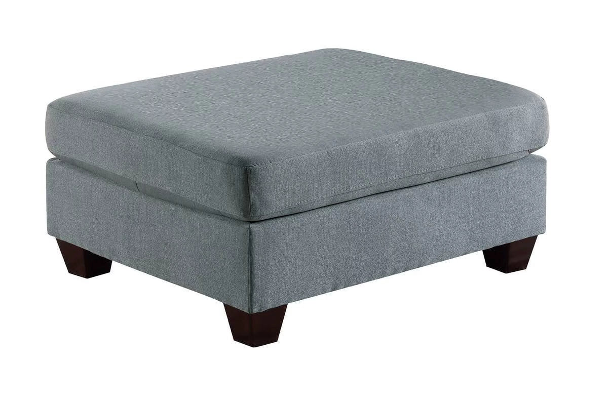 Grey Linen Like Fabric 6Pc Modular Sectional I7814