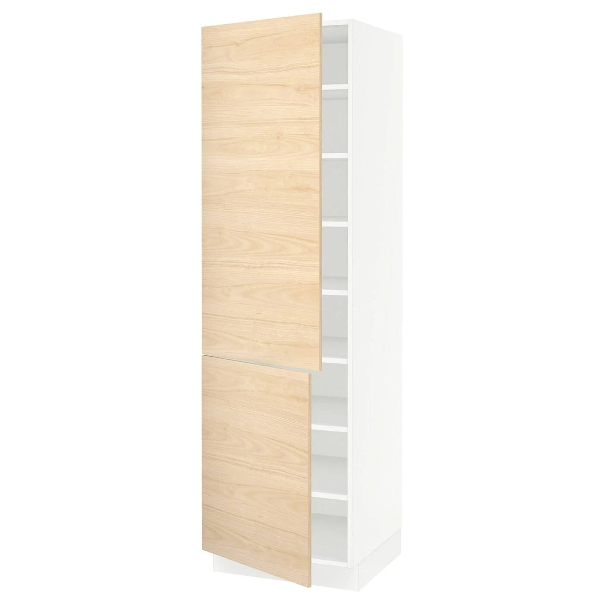White High Cabinet with Shelves and 2 Doors X562109