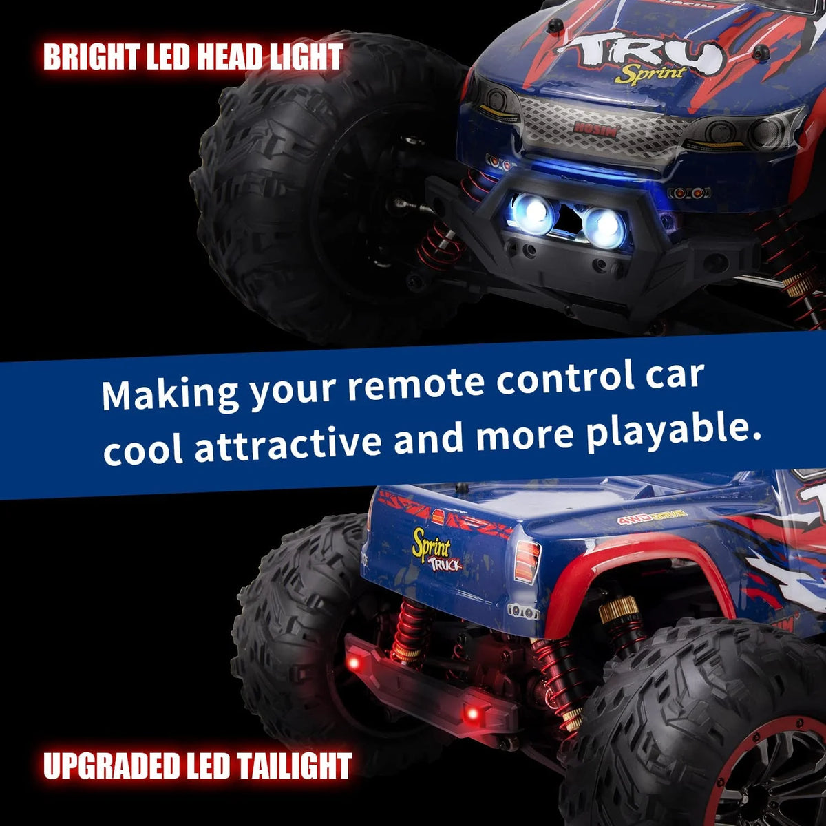 1:10 4WD RC Monster Truck, 48+ KMH, 2 Batteries F76615