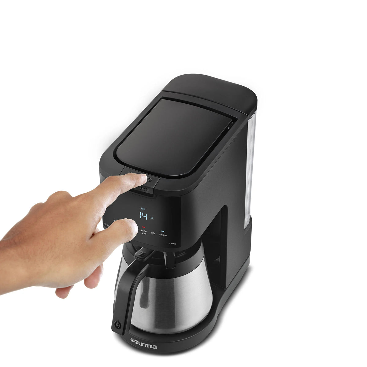 Single Serve + 12 Cup Drip Coffee Maker Thermal Carafe U4926