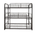 Triple Bunk Bed Full Sandy Black C38271