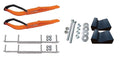 Orange Razor Snowmobile Skis with 7.5" Shaper Bars Complete Kit K664