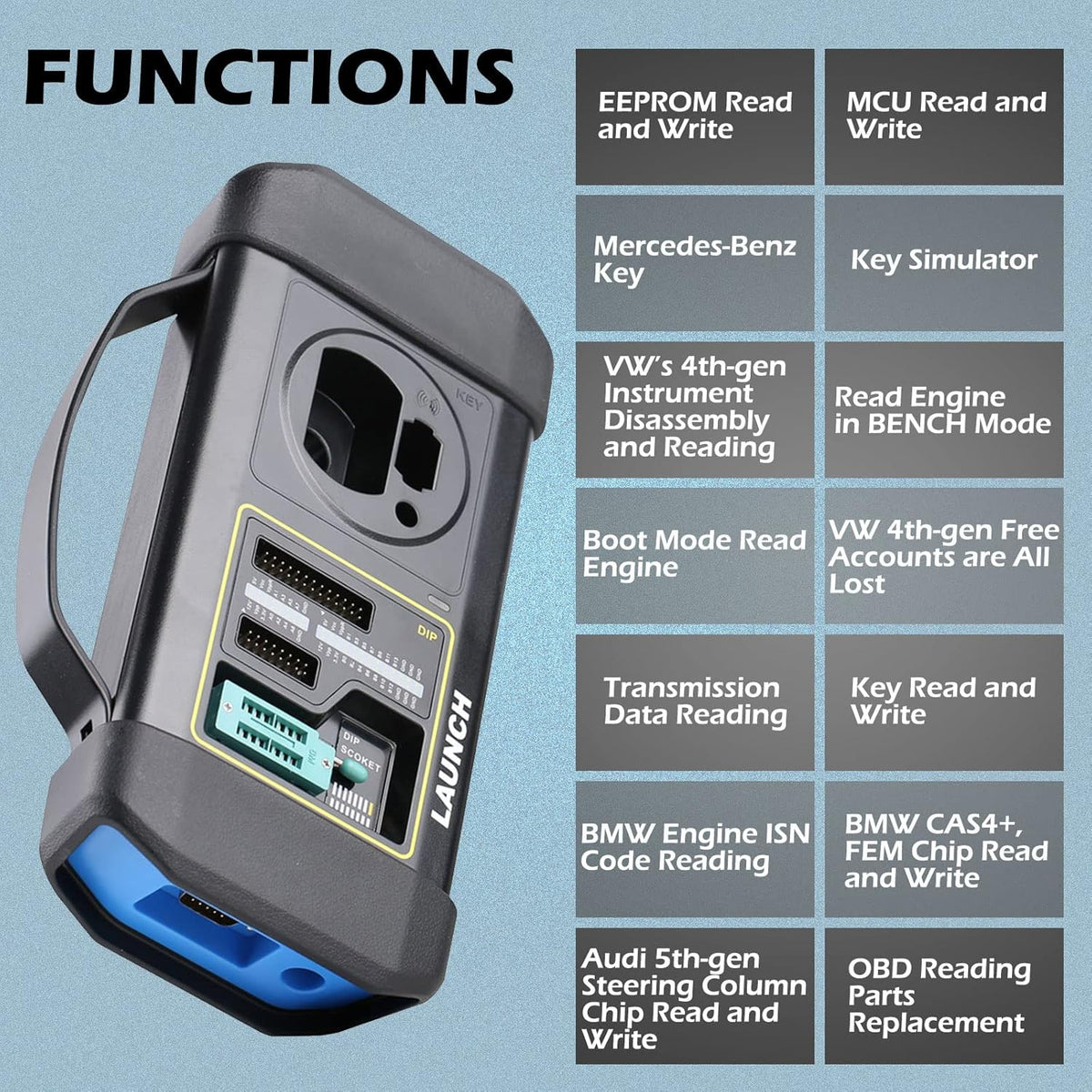 Car Key Programming Scan Tool with EEPROM Adapter C611188