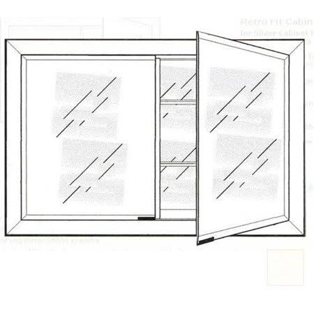 Recessed Double Door Cabinet C7842