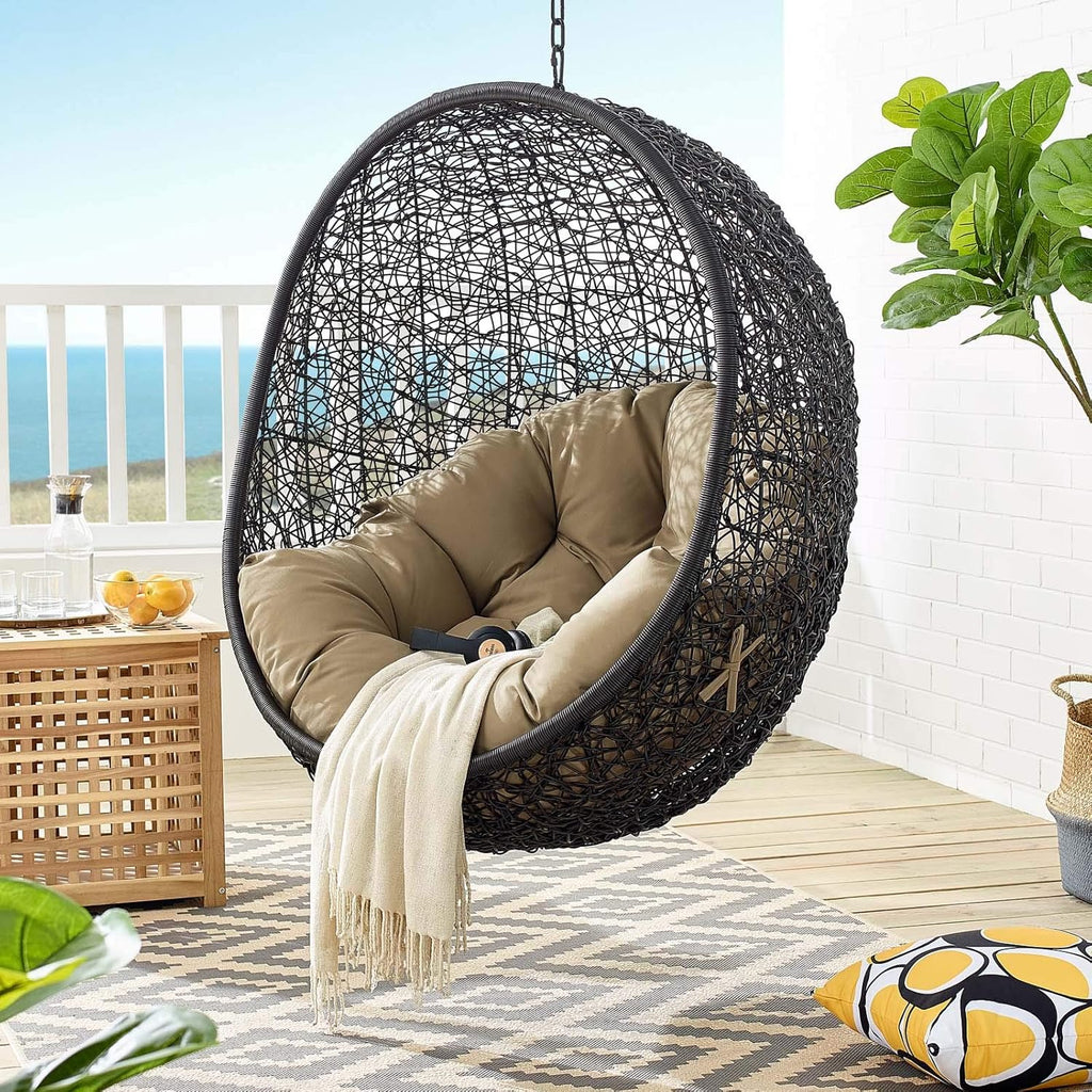 Black Turquoise Outdoor Patio Lounge Chair S780814