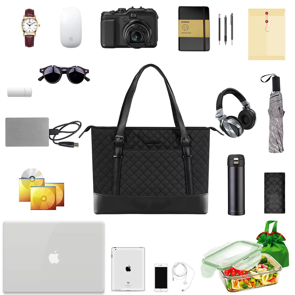 15.6" Black Laptop Tote Bag X7483