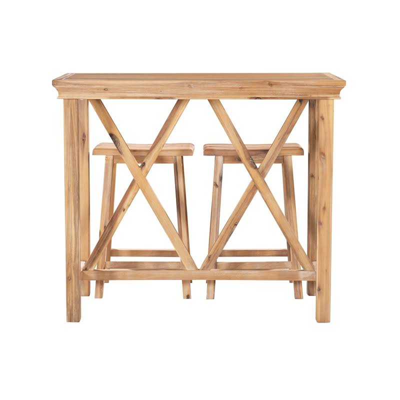 Three Piece Tavern Set in Natural Brown E817666