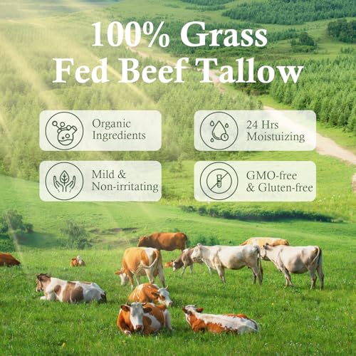Grass Fed Whipped Beef Tallow Balm, 2 packs Y6579
