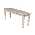 Unfinished Farmhouse Bench U39582