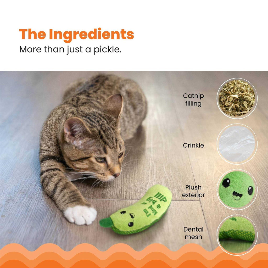 Crunchy Pickle Kicker Cat Toy U185