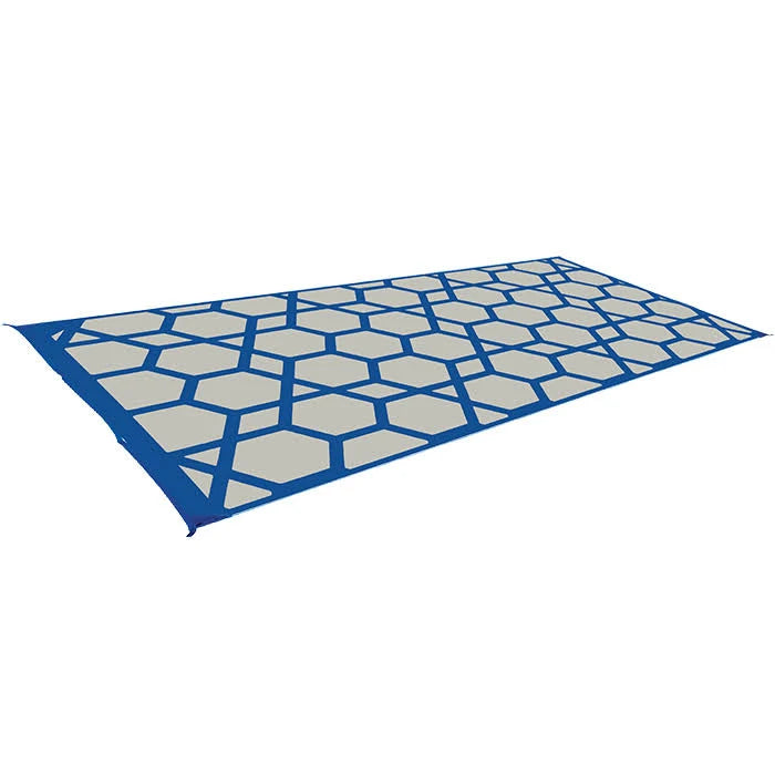 Blue Geometric RV Patio Mat W7476