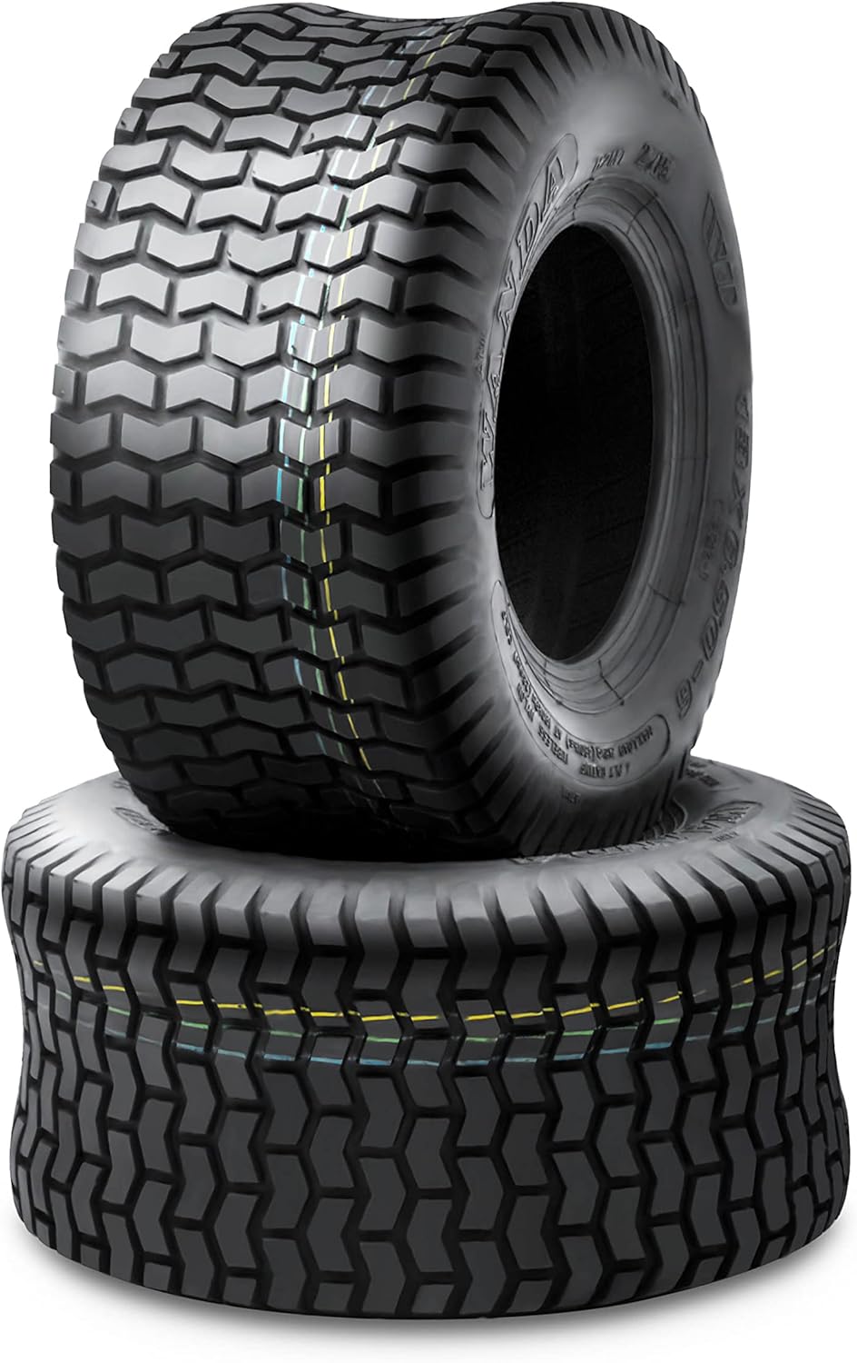Set 2 13x5.00-6 Lawn Mower Utility Cart Turf Tires 4 ply Pack of 2 D338