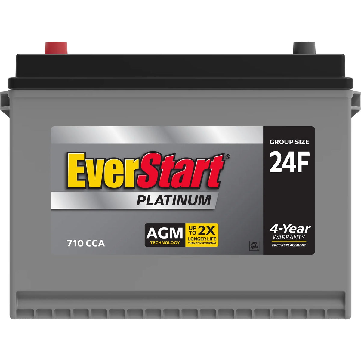 AGM Automotive Battery, Group Size 24F 12 Volt, 710 CCA O318