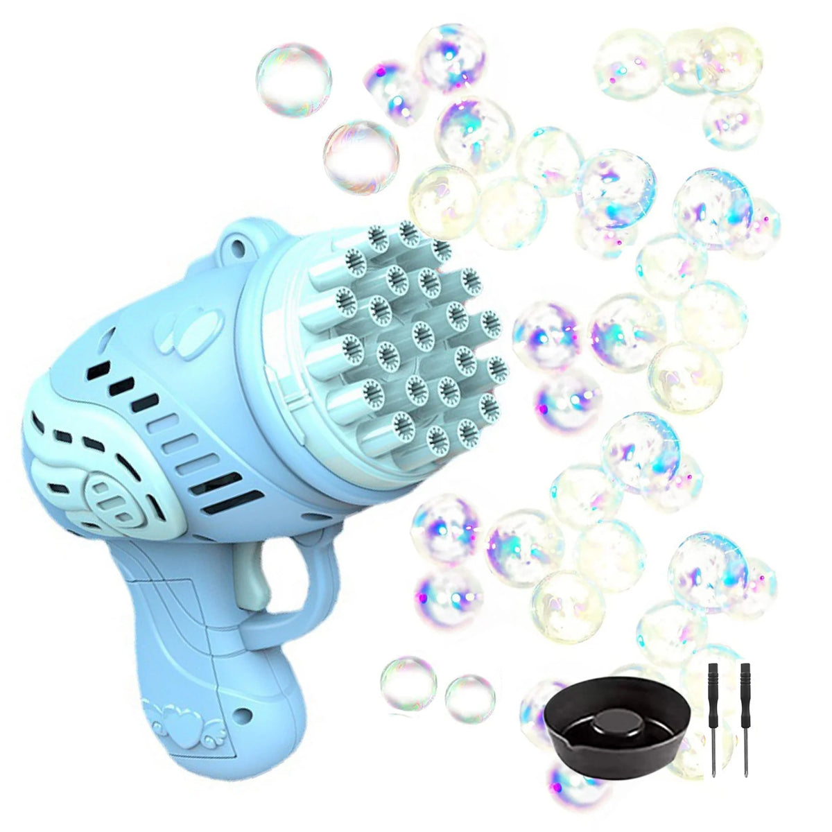 Bubble Gatling Gun 23 Holes Automatic Bubble Blower M4811