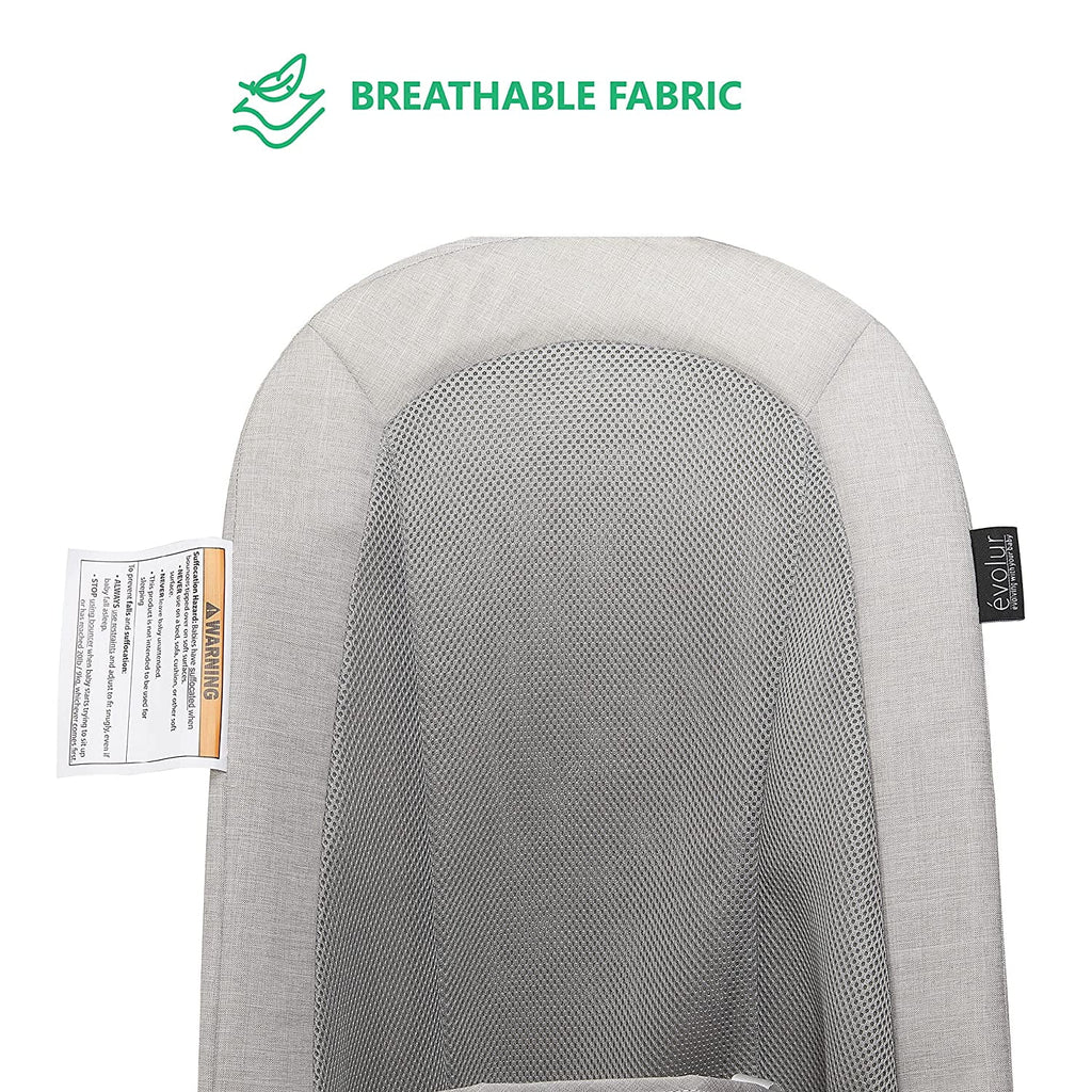 Gray Cotton Fabric Portable Infant Bouncer M579