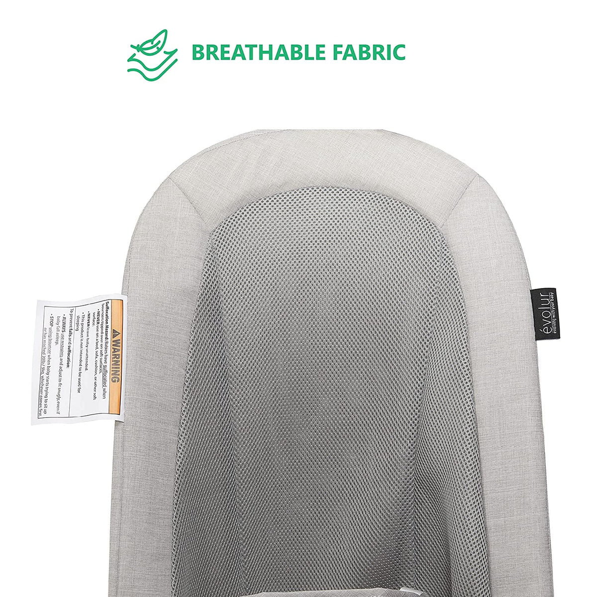 Gray Cotton Fabric Portable Infant Bouncer M579