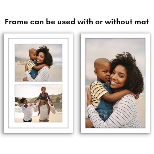 12x18 Collage Picture Frame with Shatter-Resistant Glass – Black Q700