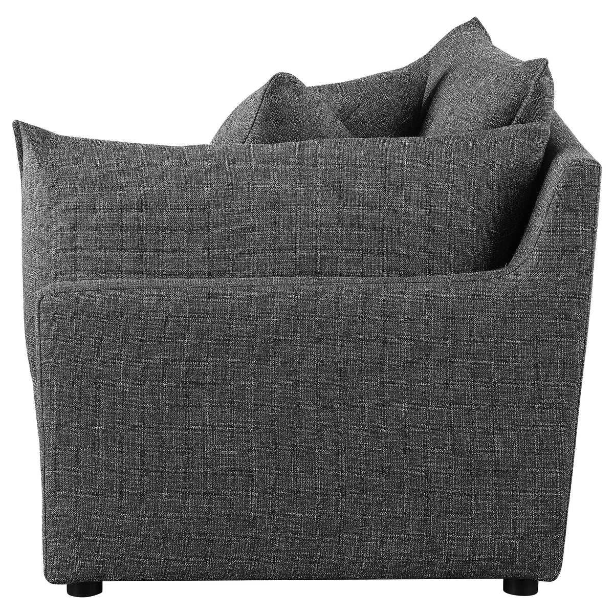 Barely Black Upholstered Chair P73386