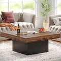 Square LED Engineered Wood Coffee Table K537