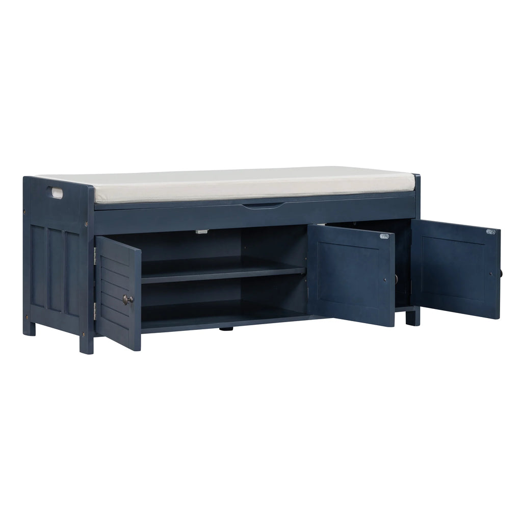 Blue Storage Bench R48363