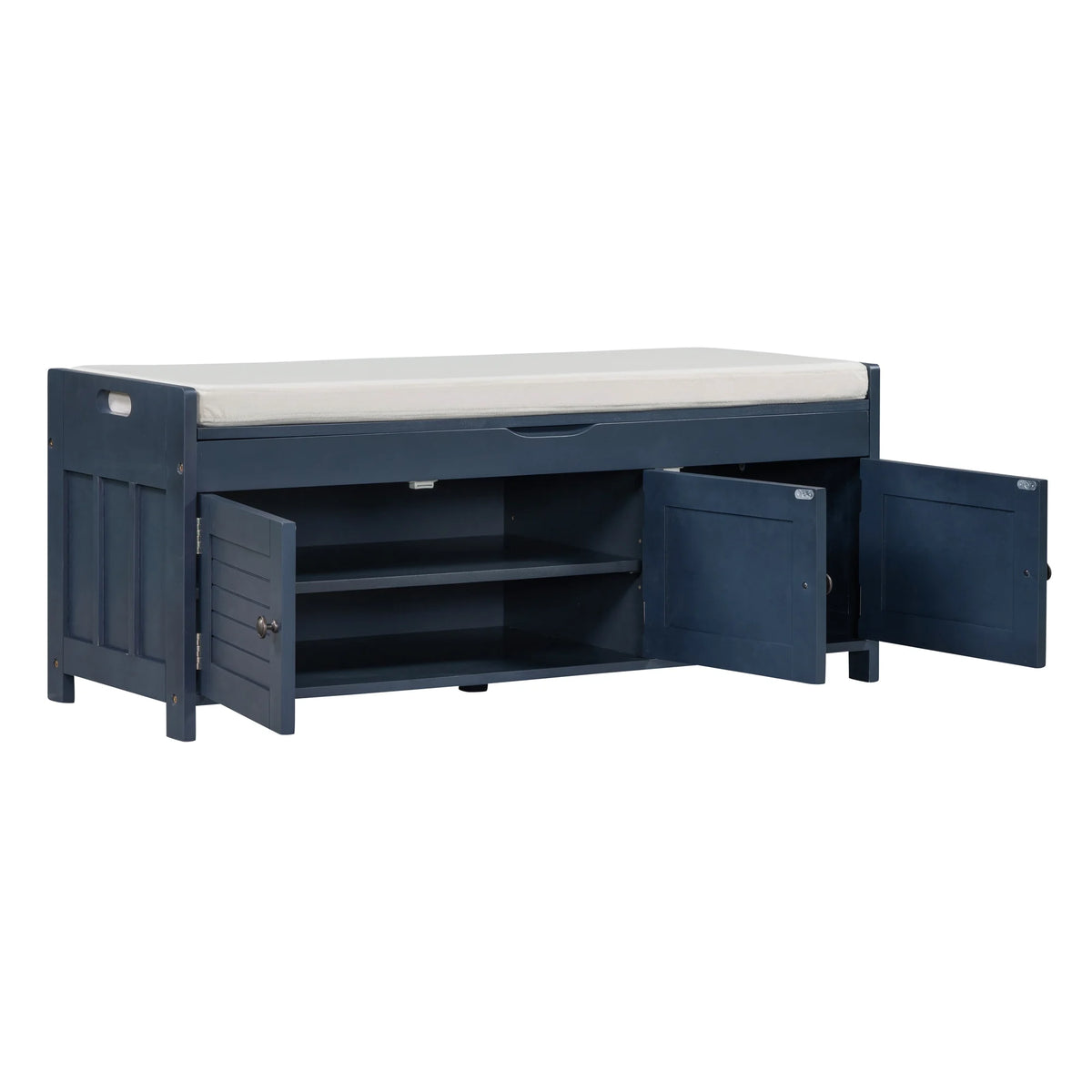 Blue Storage Bench R48363