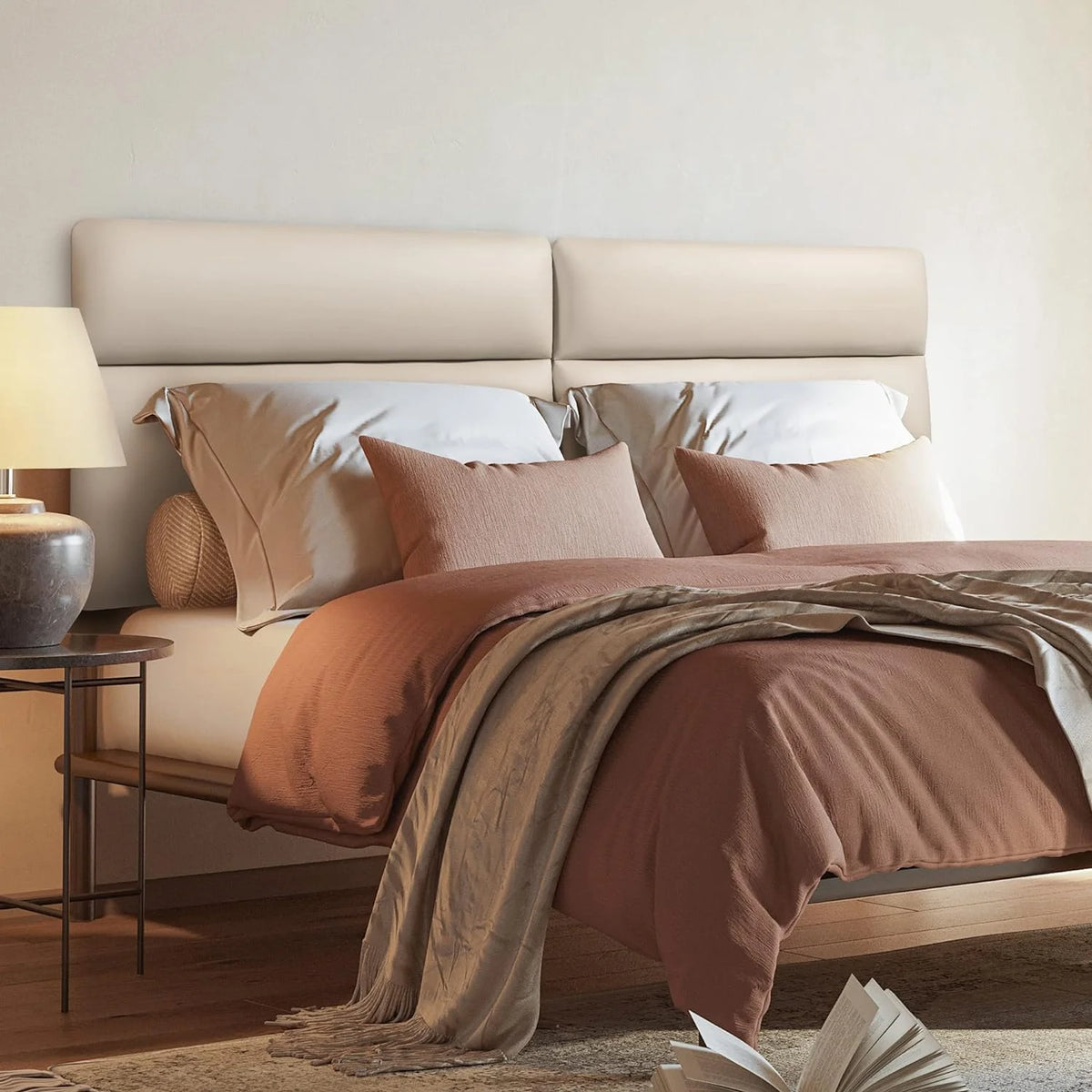 Faux Leather Upholstered Headboard King Size J6186